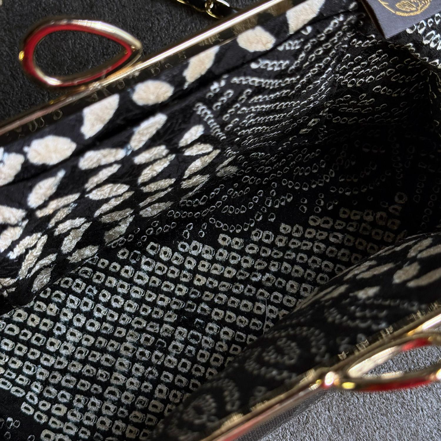 《檳榔子》横型がま口お散歩ミニショルダー〈正絹・着物帯リメイク〉 | 3枚目