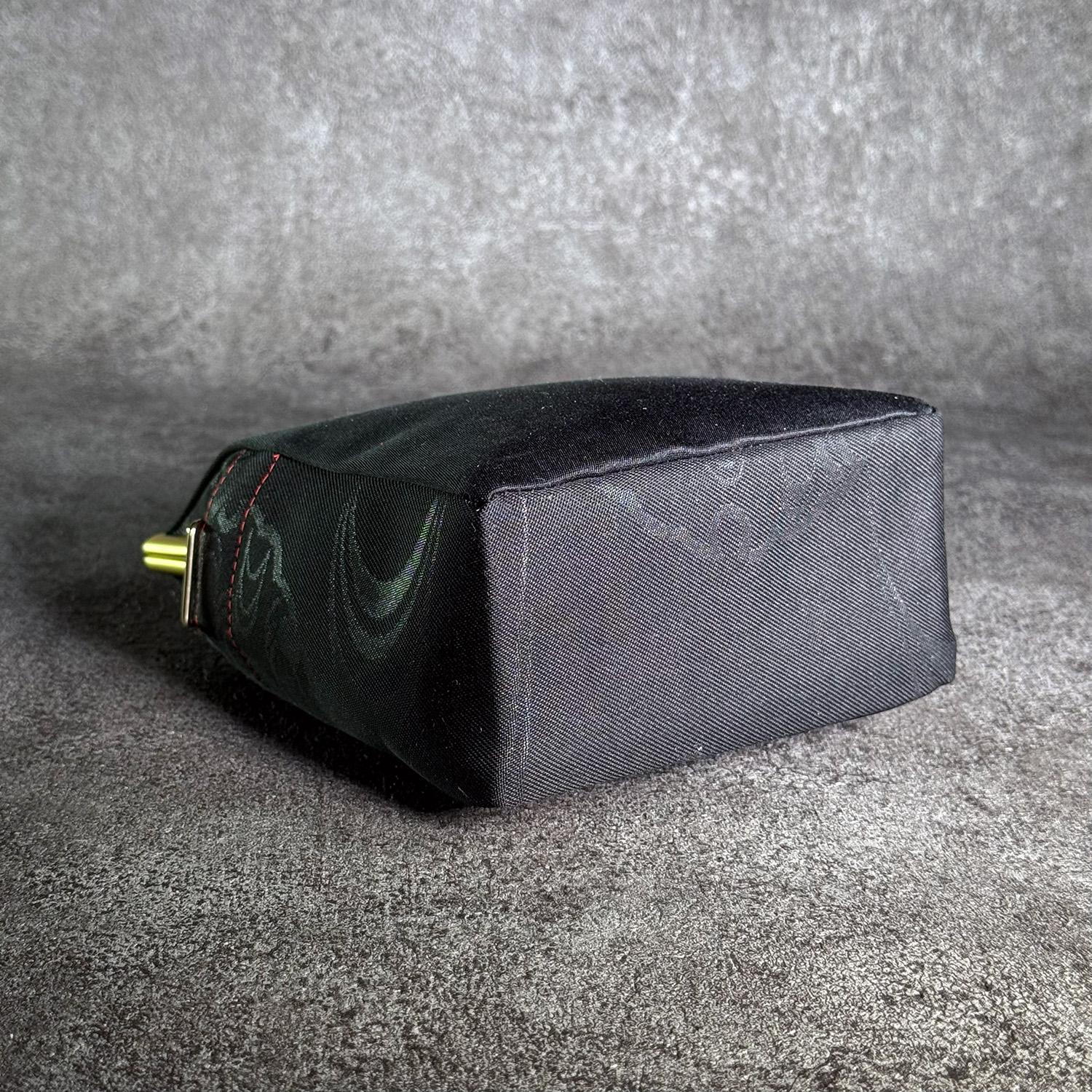 《浅緋流水》縦型がま口お散歩ミニショルダー（小）〈正絹・着物帯リメイク〉 | 3枚目