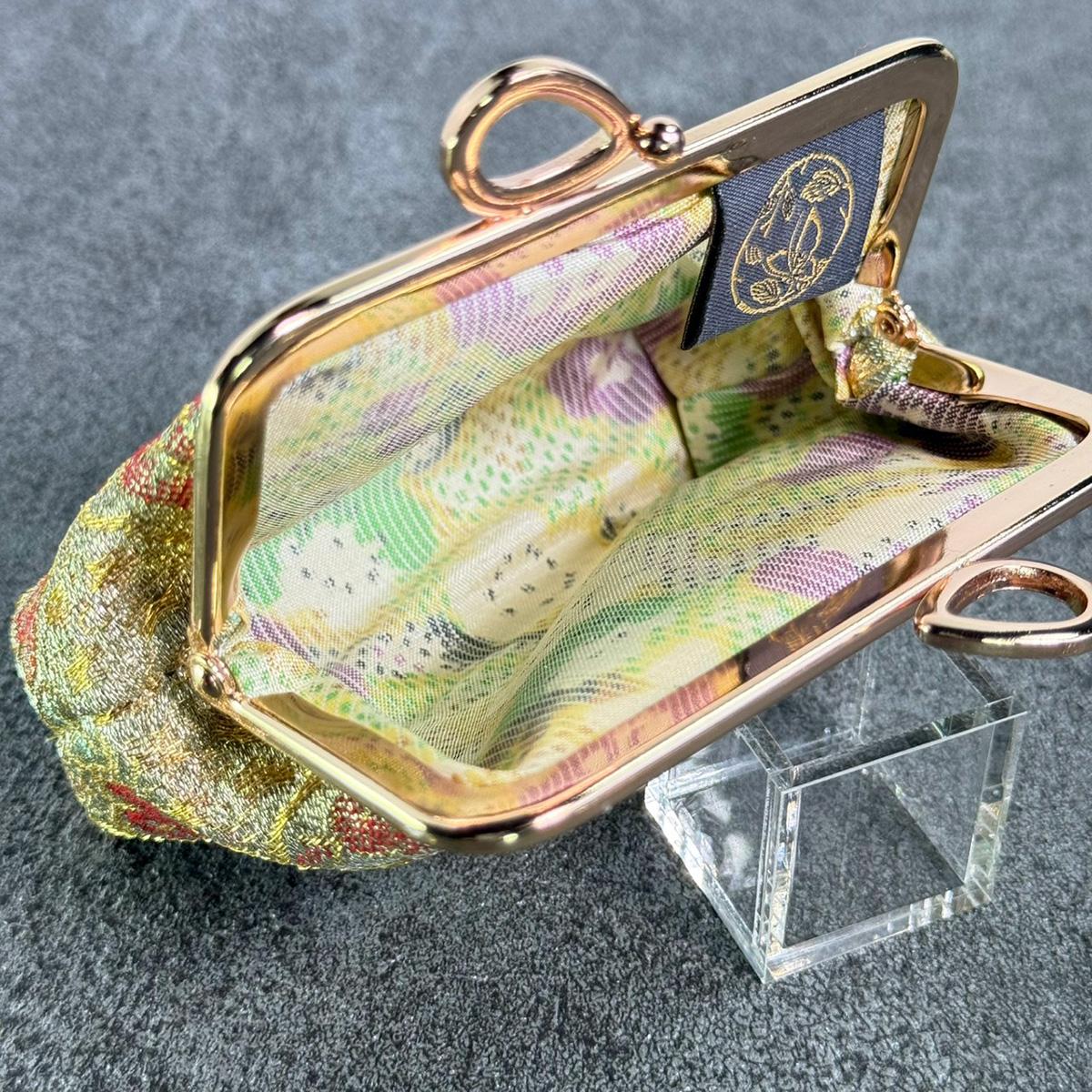 母の日ギフトセット｜正絹金襴のミニがま口ポーチ＆キーホルダー《送料無料》 | 4枚目